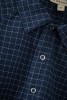 BURDOCK SHIRT NAVY YARN DYED CHECK-2 (1)!