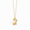 ! colar-life-bailarina-dourado!
